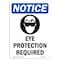 Signmission OSHA Sign, Eye Protection Required, 18in X 12in Plastic, 12" W, 18" H, Portrait, P-1218-V-12342 OS-NS-P-1218-V-12342 - alternate 1